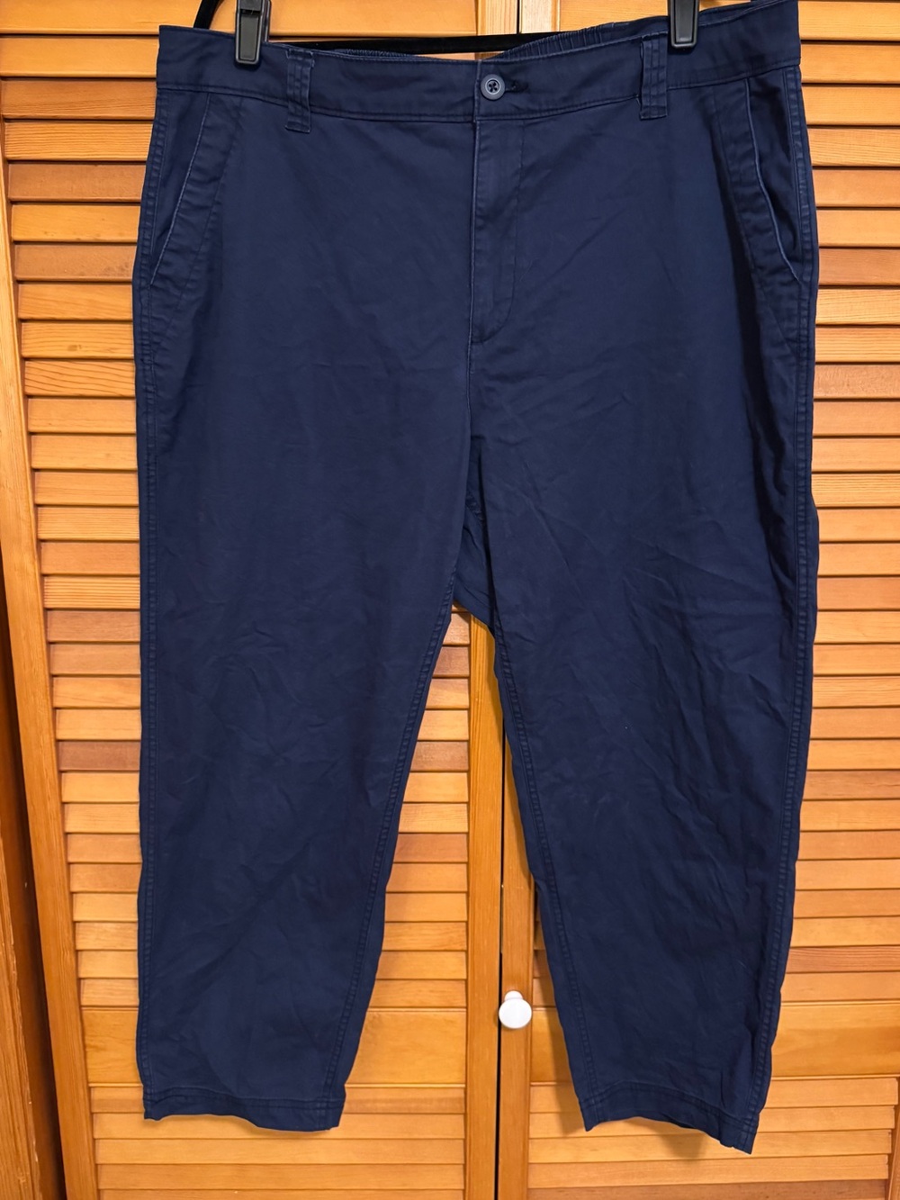 Old Navy Women's High Waisted OGC Chino Pants, Navy, XL
